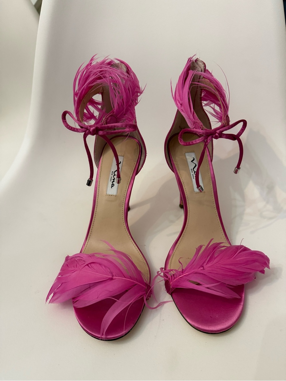 Pink feather heels - Picture 2 of 3